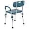 Flash Furniture 15" L, Plastic, Aluminum, Navy Quick Release Bath Chair DC-HY3523L-NV-GG - alternate 6